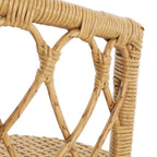 Light Brown Wicker Barstool, Boho Style, Set of 4 / Set of 2
