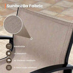Outdoor Swivel Bar Stool, Aluminum Sling, 2 or 4 Person Set
