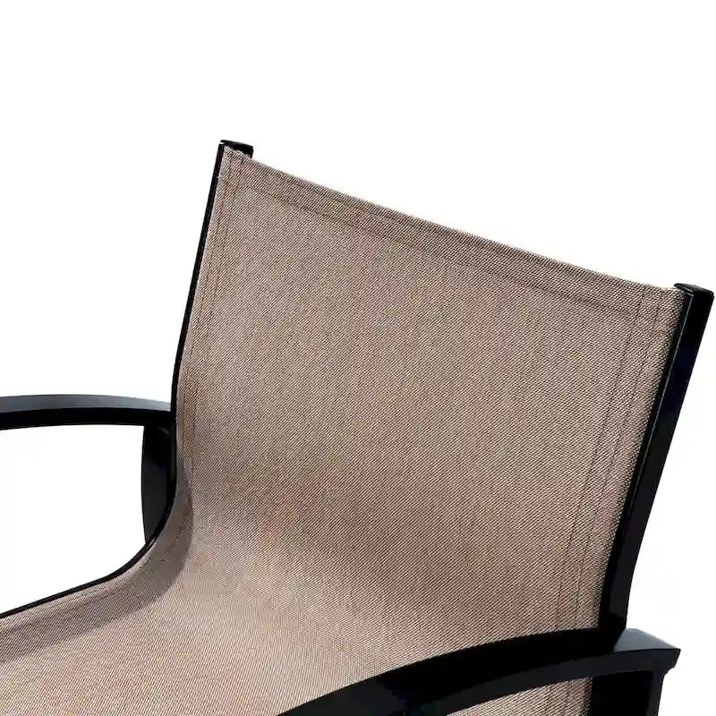 Outdoor Swivel Bar Stool, Aluminum Sling, 2 or 4 Person Set
