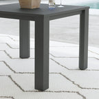 Grey Square Outdoor Dining Table, Seats 4