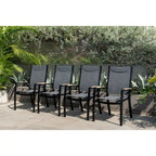 Amazonia Secthue Aluminum Outdoor Patio Dining Chairs
