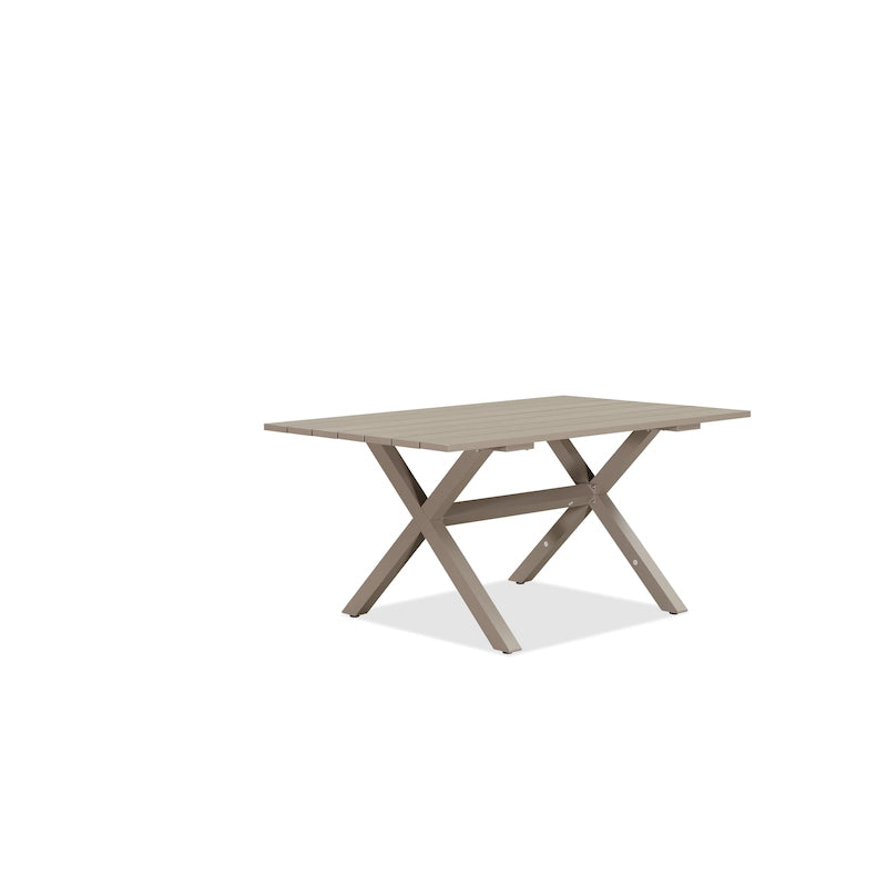 Brown / Grey Rectangular & Square Outdoor Aluminum Dining Set – 7 / 9 / 11 Pieces