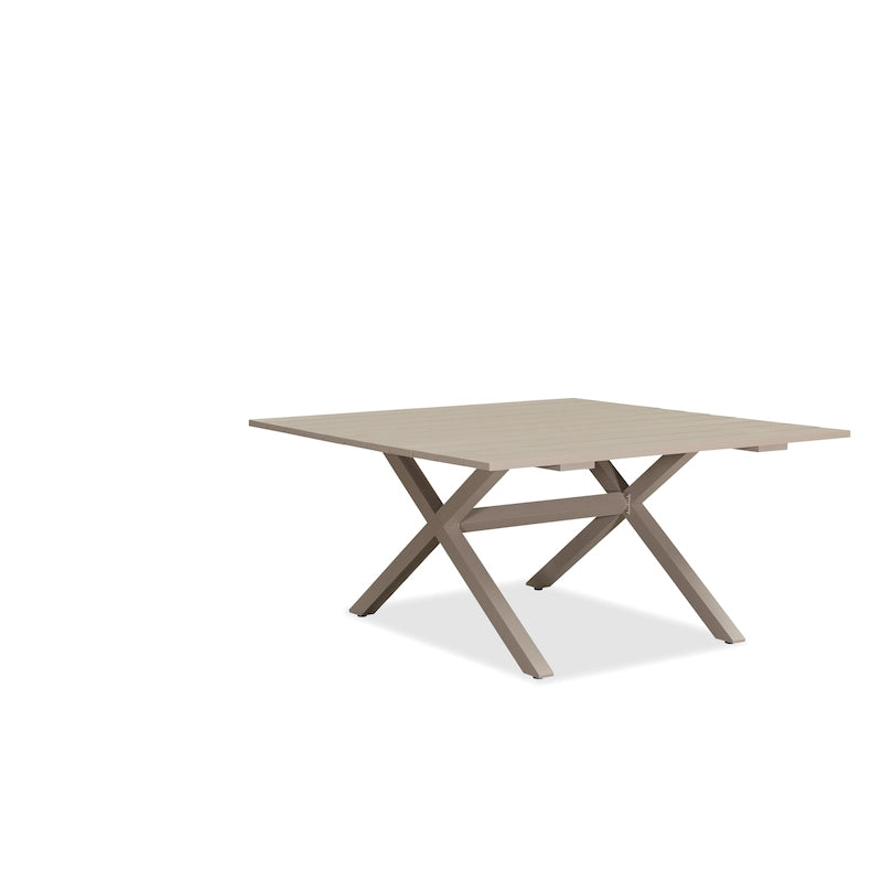 Brown / Grey Rectangular & Square Outdoor Aluminum Dining Set – 7 / 9 / 11 Pieces