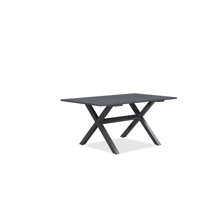 Brown / Grey Rectangular & Square Outdoor Aluminum Dining Set – 7 / 9 / 11 Pieces