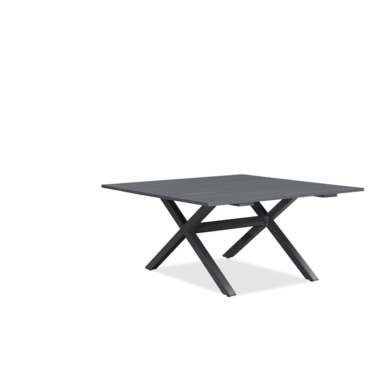 Brown / Grey Rectangular & Square Outdoor Aluminum Dining Set – 7 / 9 / 11 Pieces
