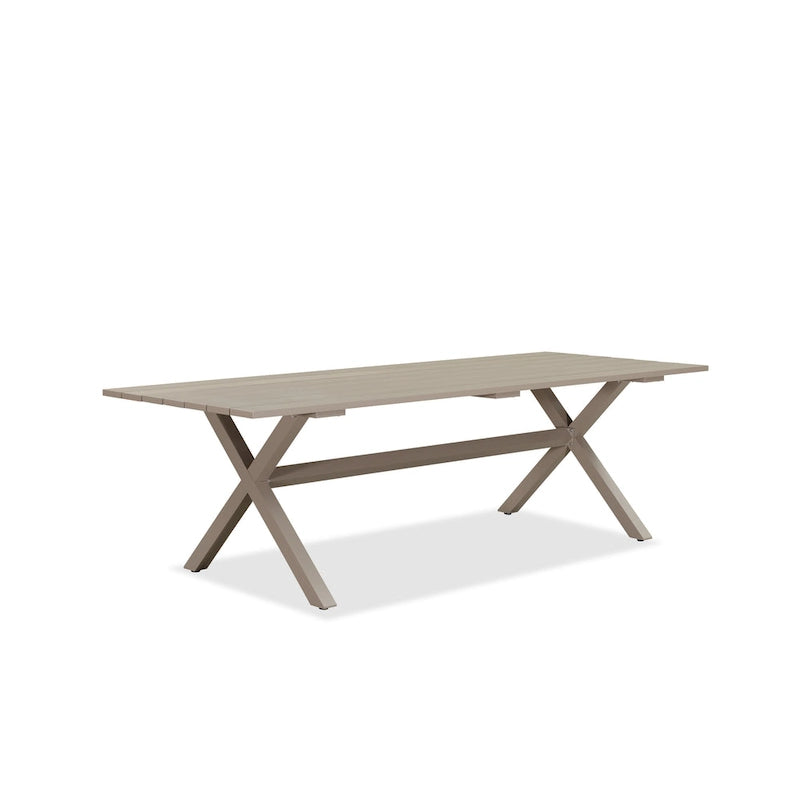 Brown / Grey Rectangular & Square Outdoor Aluminum Dining Set – 7 / 9 / 11 Pieces